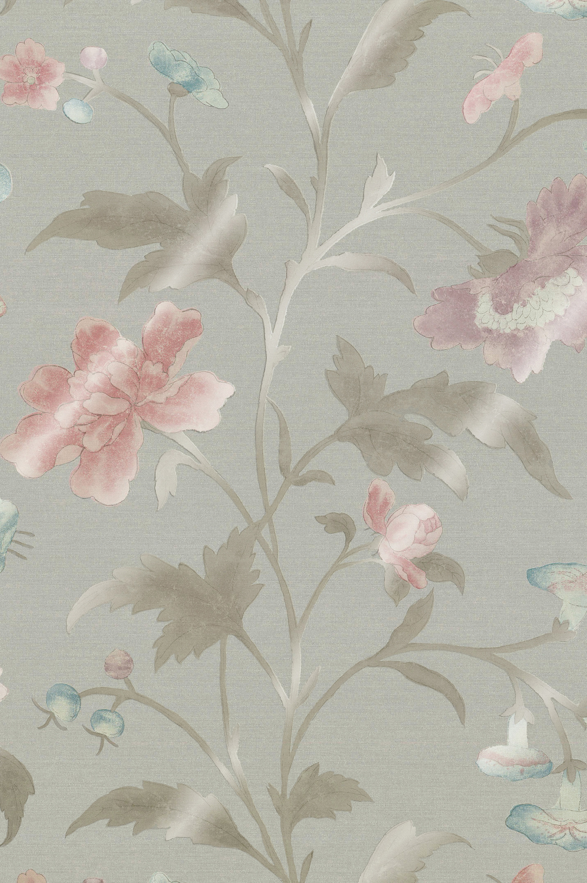 China Rose - French Grey Lustre' Wallpaper | Little Greene